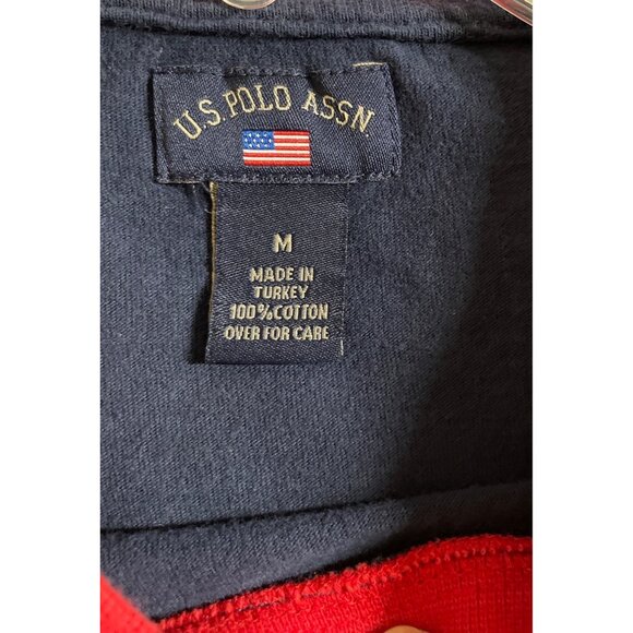 Vintage US Polo Assn Mens Size Medium Blue & Red Short Sleeve T-shirt - Picture 7 of 8